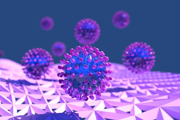 istock Polygonal viral image. Image of a model-like virus. 1476301937