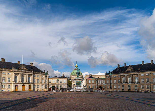 istock Amalienborg circle with royal palaces, Copenhagen, Denmark 1476305291
