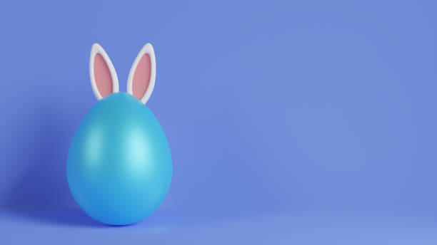 istock 3D illustration of an easter egg with bunny ears 1476306855