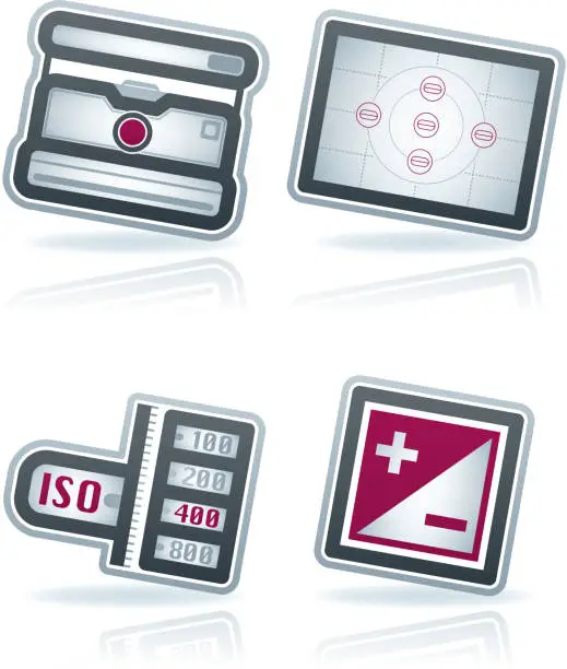 Vector illustration of Photography Icons Set