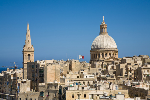 A cityscape of Valletta, the capital of Malta
