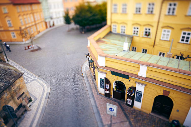 Old market square in Europe, Budapest looking miniature.