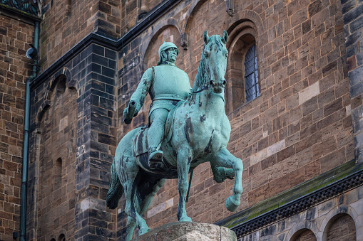 Bismarck monument in front of Bremen Cathedral - Bremen, Germany