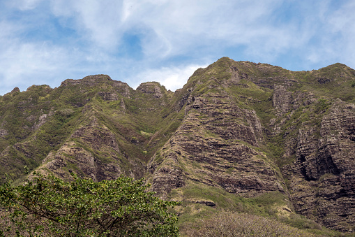 Landscape of the Kualoa Mountains, Oahu