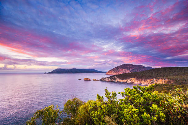 istock Mountains and cliffs on the coast with dramatic sky at sunset 1476349389