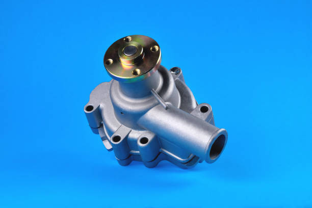 istock Engine cooling pump, engine coolant pump for truck,  close-up 1476355348