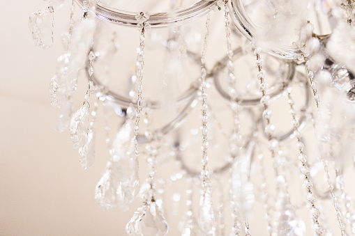 Closeup of a Chrystal chandelier