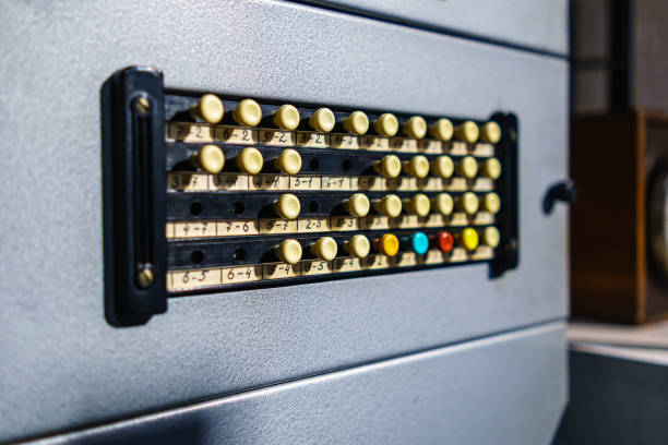 istock Very old remote control with handwritten numbers and multi-colored round buttons 1476361520