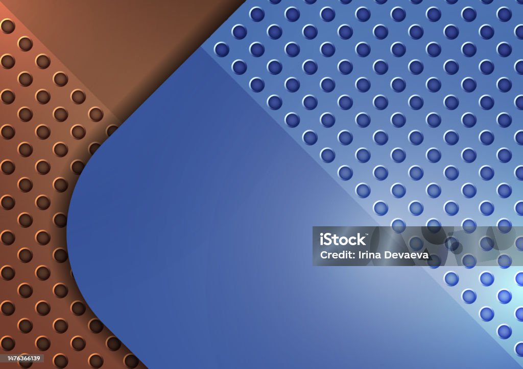 Square Round Design Abstract Design Square Round Background Perforation Vector Stock ...