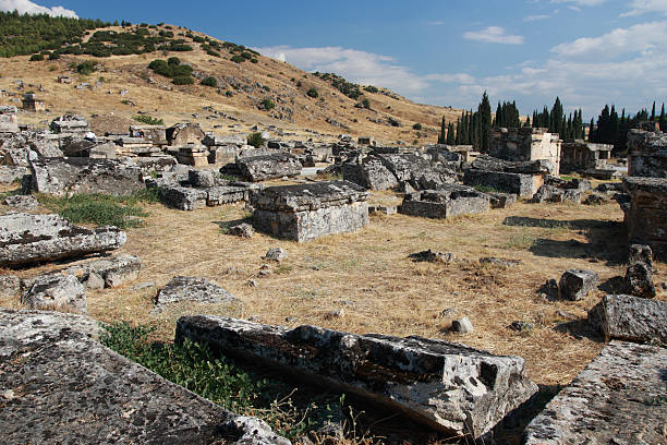 istock Necropolis in old greece town Hierapolis. 147638145