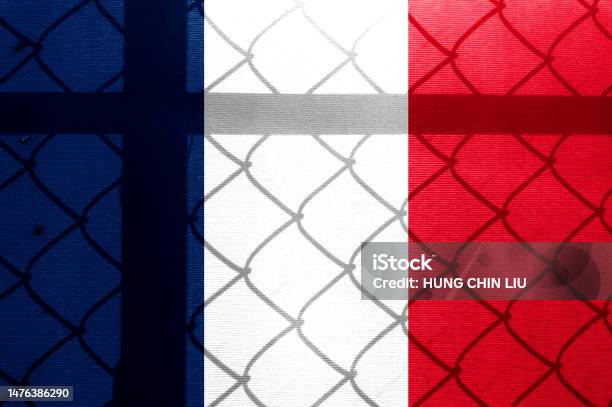 French Flag Double Exposure Basemap Or Background Use Double Exposure Creative Hologram Stock Photo - Download Image Now