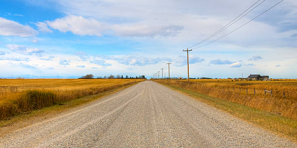 istock Big Sky Country Road Panorama 147639156