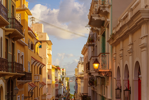 Street of Old San Juan, Puerto Rico