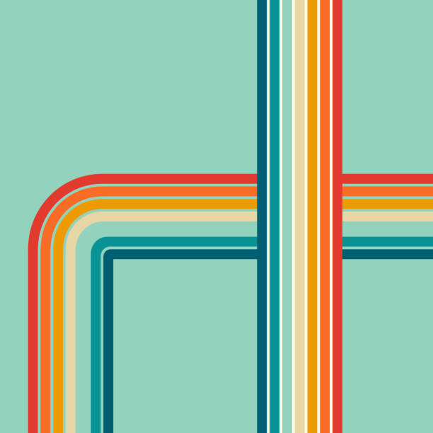 Retro Vintage 70s Style Stripes Background Poster Lines Shapes Vector  Design Graphic 1970s Retro Background Abstract Stylish 70s Era Line Frame  Illustration Stock Illustration - Download Image Now - iStock