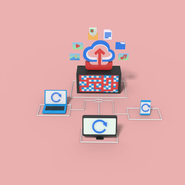 istock 3d illustration of reload upload to cloud storage server 1476420677