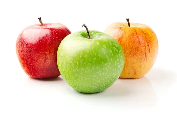 Photo of Green, Yellow and Red Apples