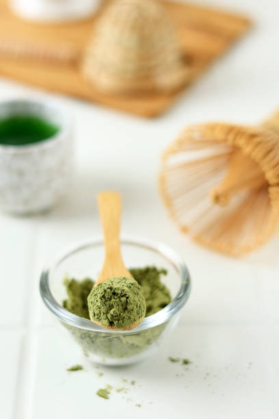 istock Matcha Tea with Wooden Spoon 1476427402