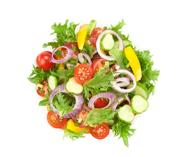 sain salade de légumes - salade composée photos et images de collection