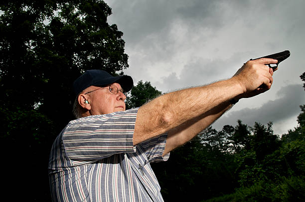 Marksmanship stock photo