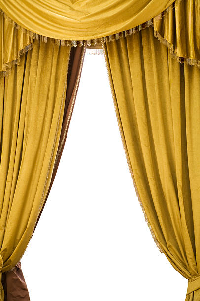 Les rideaux en velours doré - Photo