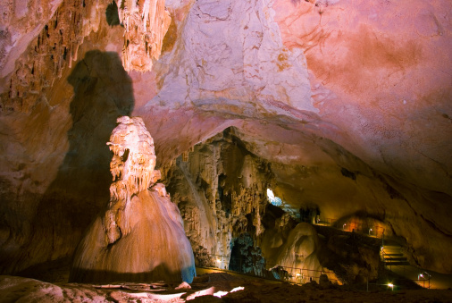 Emine-bair-hosar (Mammoth's) cave, Chatyrdag plateau, Crimea, Ukraine