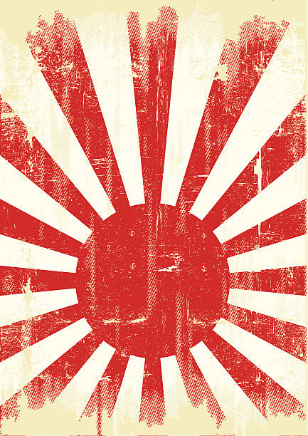 япония флаг гранж - japanese flag concepts dirty grunge stock illustrations