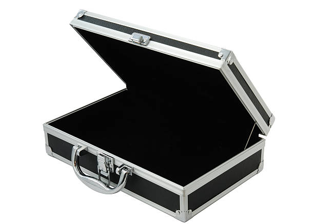 entreprise moderne cas isolé sur blanc 2 - 2000 business briefcase business travel photos et images de collection