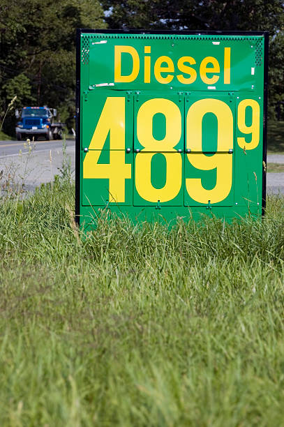 Gas Prices - Diesel stock photo