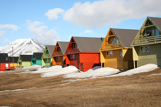 istock Painted houses in a row 147646275