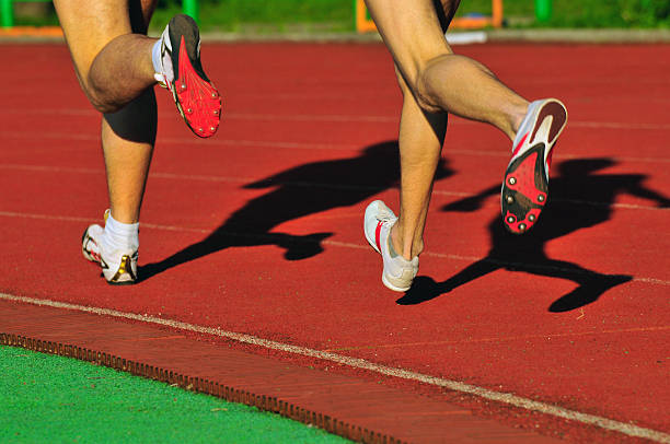 istock Feet and shade of a running 147646663