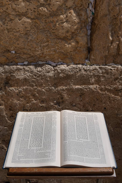 istock Open Talmud resting on a prayer stand by the Western Wall 1476473544