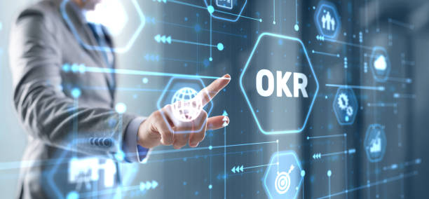 istock OKR Objective key result business technology finance concept on virtual screen 1476474128