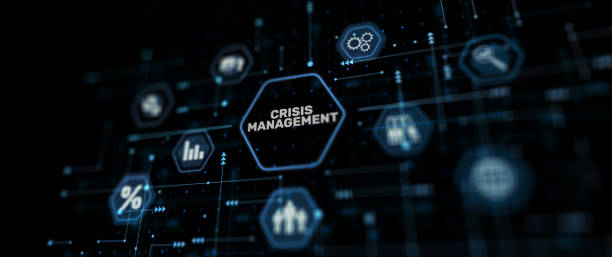 istock Crisis management concept. Procedure for finding a solution to the crisis. Abstract background 1476474154