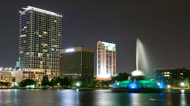 istock Cityscape at Lake Eola in downtown Orlando Florida 147647673