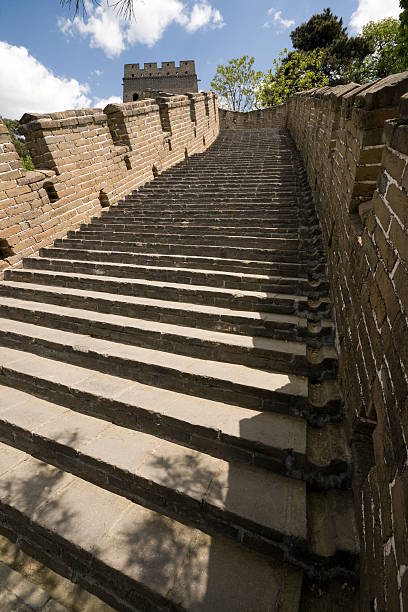 istock Steps Mutianyu Section, Great Wall, Outside Beijing, China, Wide Angle 147648334