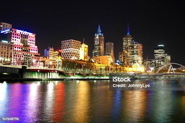 Skyline Von Melbourne Stockfoto und mehr Bilder von Australien - Australien, Fluss, Fotografie