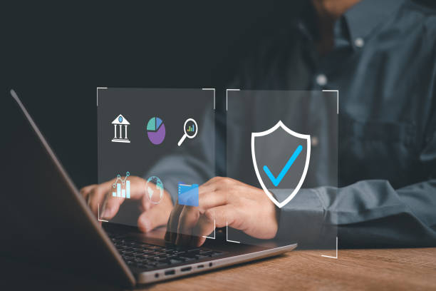 istock ISO Certification Document Management System Quality assurance,Businessman use laptop and certification standardisation quality control concept on screen, assurance control business technology concept 1476494813
