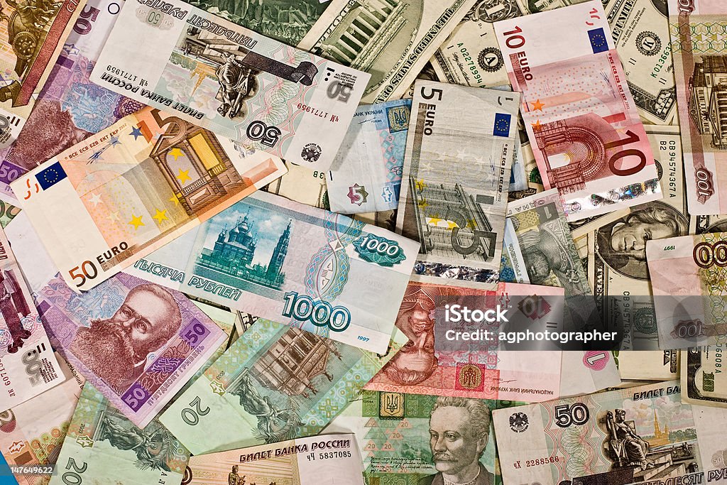 money texture money series: different country money banknotes texture Horizontal Stock Photo