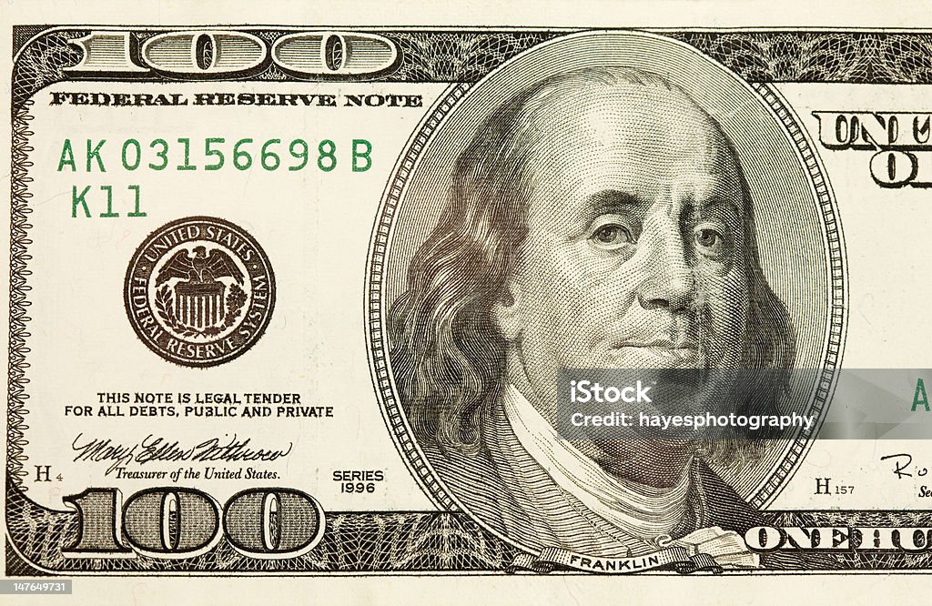 Unidade Monetária - Royalty-free Benjamin Franklin Foto de stock