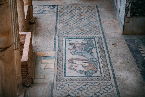 Early Christian mosaics in the Basilica of Saint Praxedes, Rome, Italy