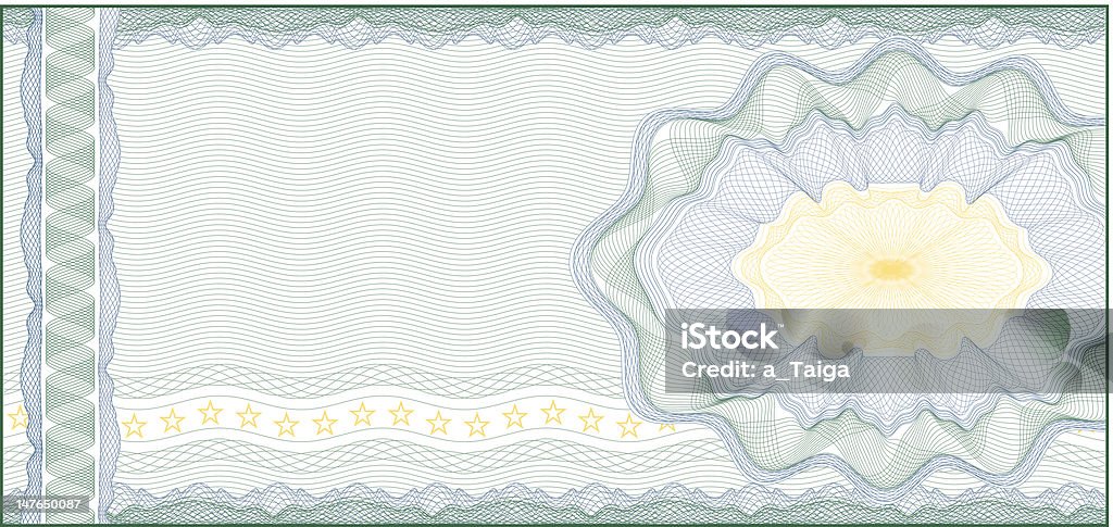 Guilloche Background for Voucher, Gift Certificate, Coupon or Banknote Guilloche Background for Voucher, Gift Certificate, Coupon or Banknote / layers are included for easy editing Check - Financial Item stock vector