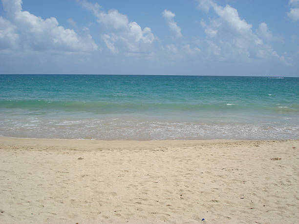 Quiet Remote Beach stock photo