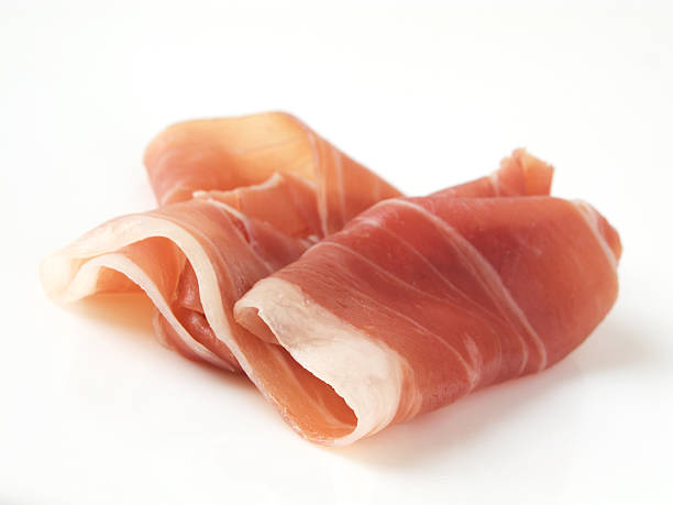Cured Ham (Italian Prosciutto di Parma) Cured Ham (Italian Prosciutto di Parma) prosciutto stock pictures, royalty-free photos & images