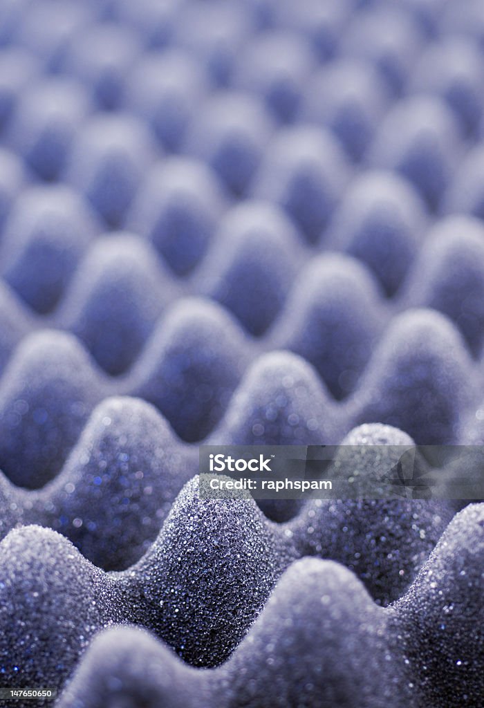 Blue acoustic foam Blue acoustic foam close-up, shallow depth of field Abstract Stock Photo