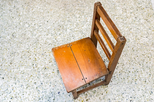 A simple wooden stool