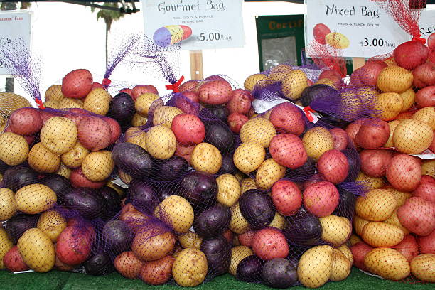 Colorful Potatoes stock photo