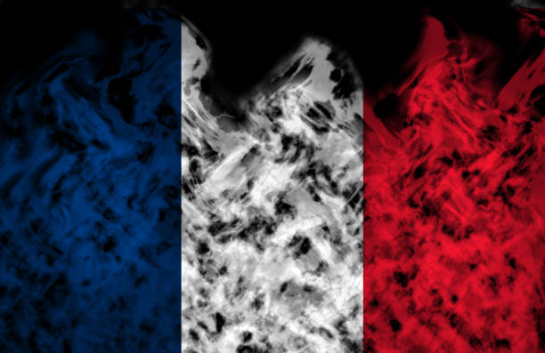 istock French flag double exposure. Basemap or background use. Double exposure creative hologram. 1476511706