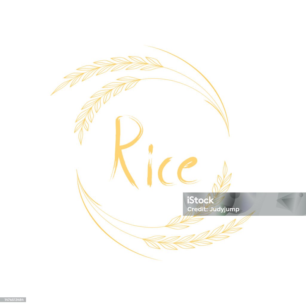 Sign For Rice Rice Symbol Wheat Symbol Vector Wallpaper Logo Design Paddy Vector ...
