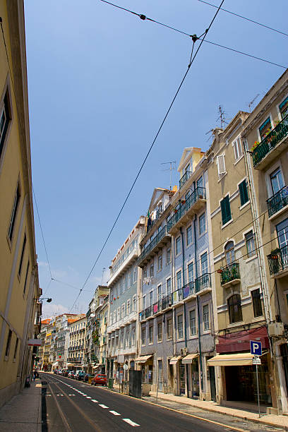 Streets of Lisbon, capital of Portugal.