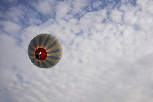 Cappadocia, Turkey - May 26, 2022: Preparing Hot Air Balloons To Fly, Cappadocia, Turkey